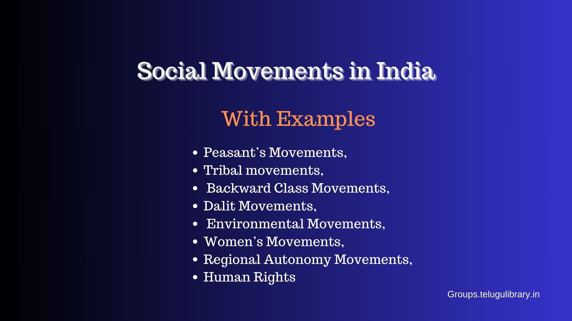 Social movements in India