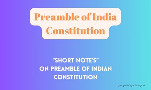 Preamble of India Constitution