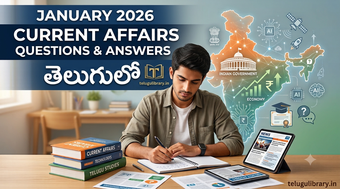 January 2026 Current Affairs Questions and Answers in Telugu