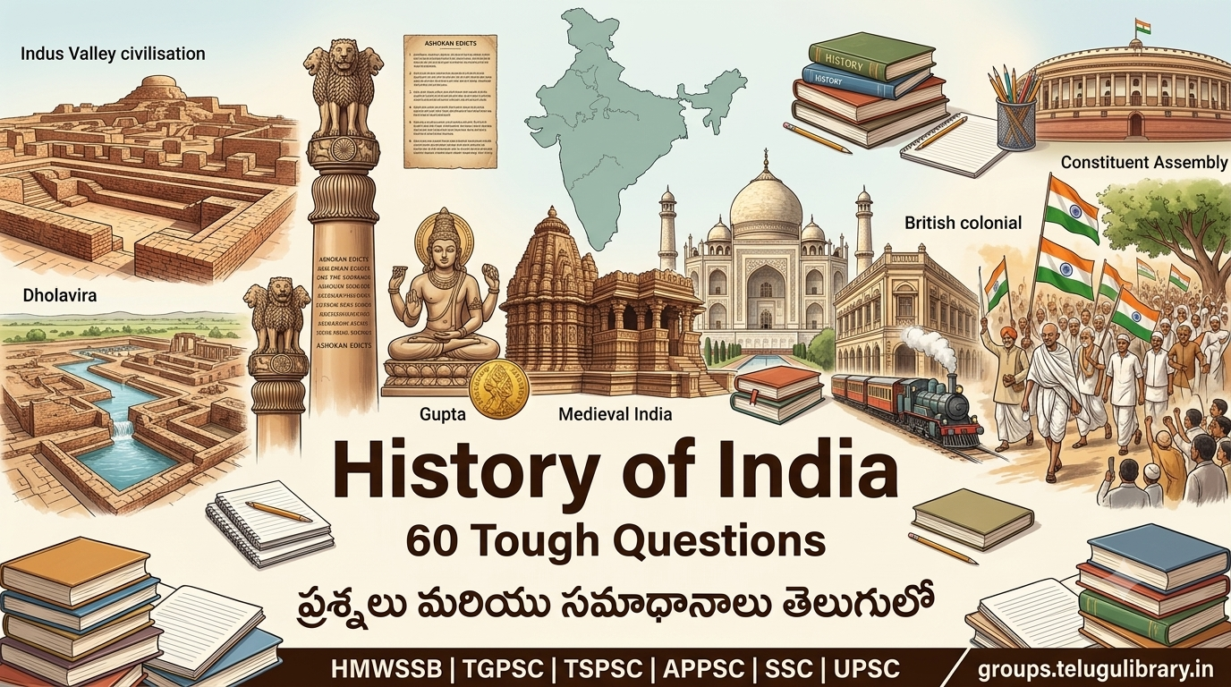 History of India Questions and Answers in Telugu