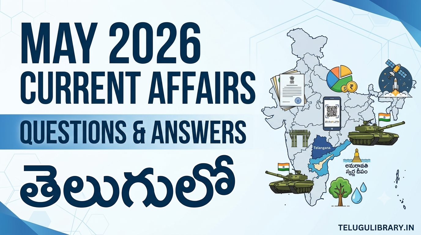 May 2026 Current Affairs Questions and Answers in Telugu